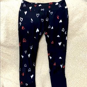 Fabletics high waisted black and mesh legging